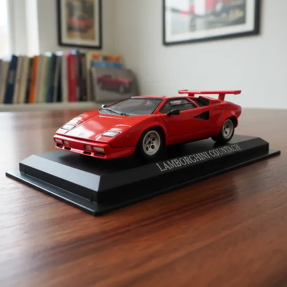Miniatura Lamborghini Countach 1985 1:43 Sem Retrovisor