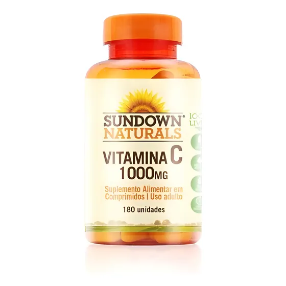 Vitamina C Importada C1000 Sundown Naturals 180 Comprimidos