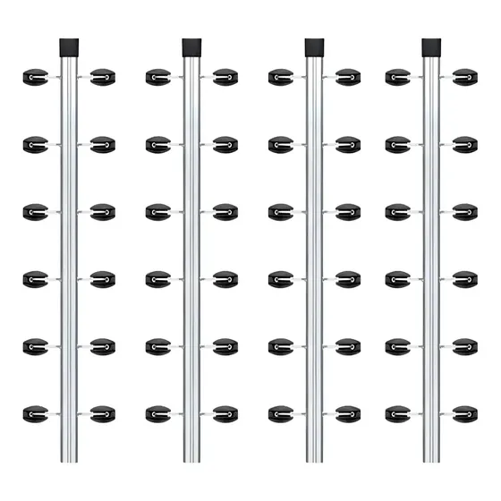 4pcs Haste Canto Cerca Elétrica Industrial 25x25 Aluminio 1m