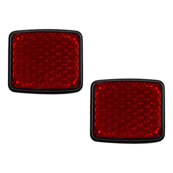Refletor Parachoque Traseiro Doblo 2010 A 2014 Vermelho