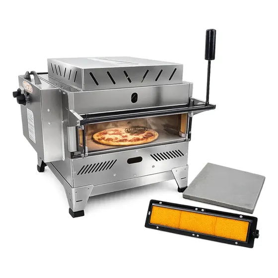 Forno Gás Pizza 425x425 Itajobi Com Infravermelho Refratária