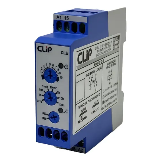 Relé Temporizador Clip Cle Retardo/pulso Na Energização 12v
