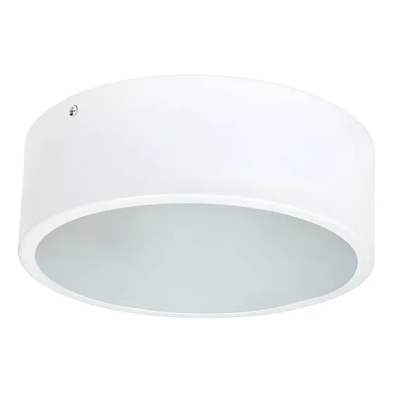 Lustres Sobrepor Branco Redondo Para 2 Lampadas