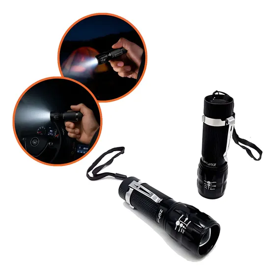 Lanterna Led Zoom 2000x Ultra Potente De Mão Pequena Foco