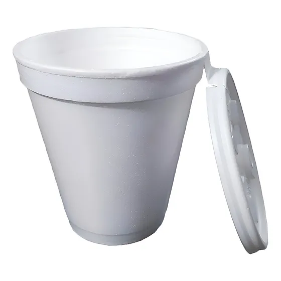 Copo Térmico De Isopor De 250ml + Tampa Pct Com 25 Unidades
