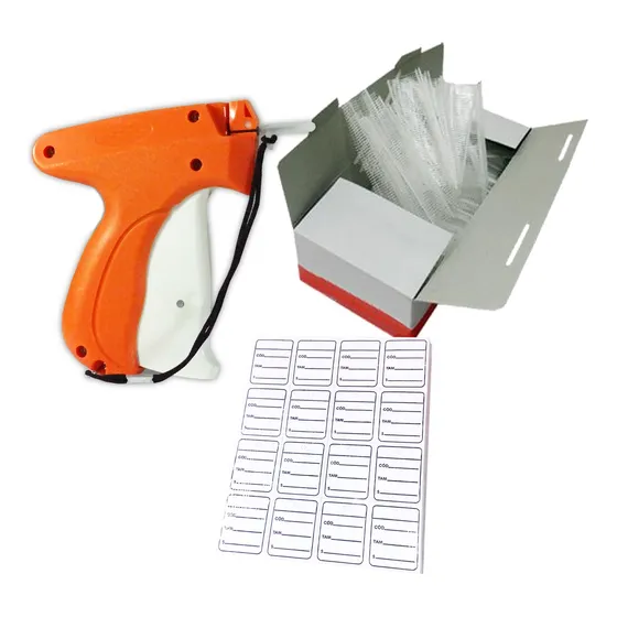 Kit Aplicador Tag + 1000 Etiquetas + 5000 Pins P/ Roupas
