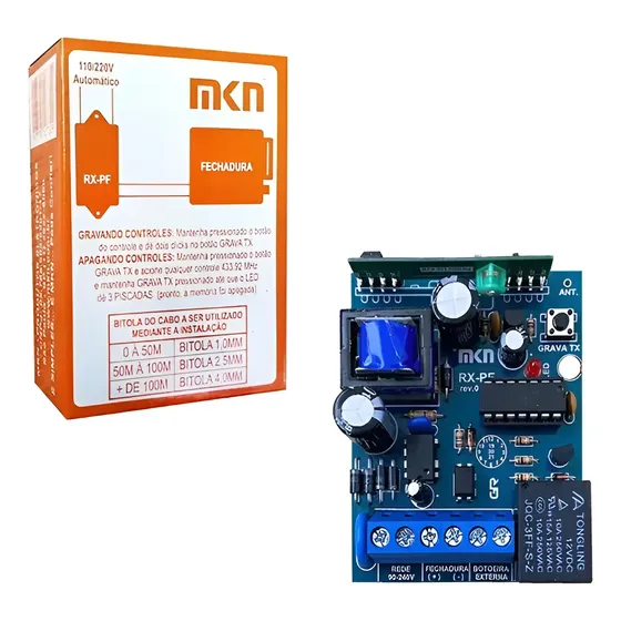 Modulo Rec Mkn 1a Fechadura Elétrica