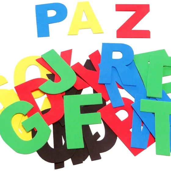 Letras Letreiro Eva Painel Decoração 260 Letras 10 Cm Altura