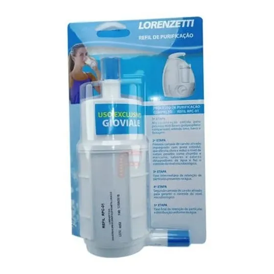 Refil Filtro Rpc01 P/ Purificador Água Gioviale Lorenzetti