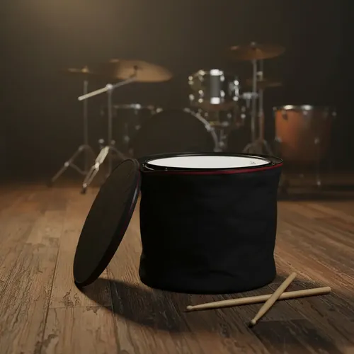 Capa Bag Para Surdo Bateria 16 X 45 Alça Borracha E Pézinho