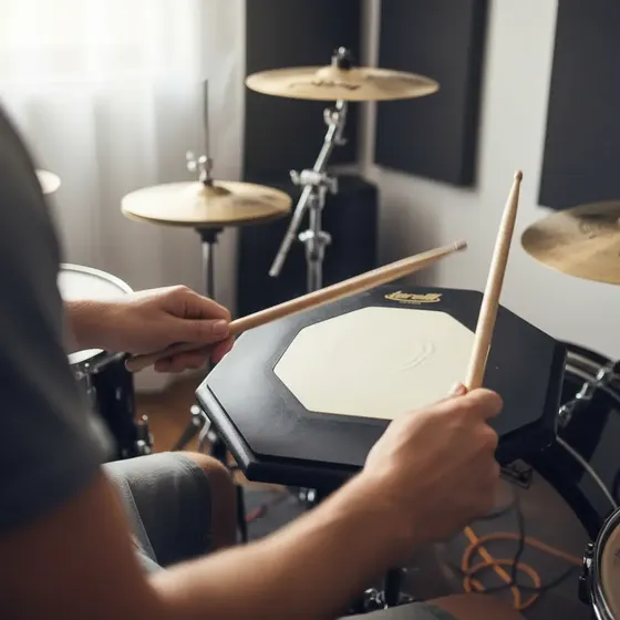 Pad Estudo Rudimento Baterista Nº10 Ta 554 Face Dupla