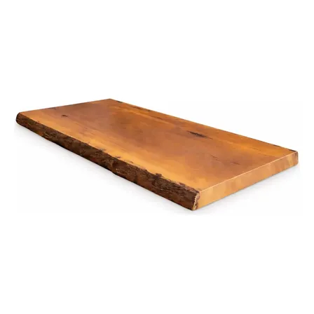 Prancha De Madeira Maciça Com Borda Orgânica 90x40x5