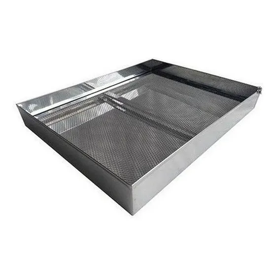 Escorredor Fritura Inox Bandeja 40x50x6cm Pastel Salgados