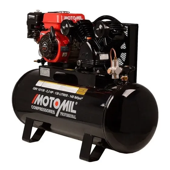 Compressor De Ar A Gasolina 5,5 Hp Cmv 15 / 130 Litros - Mot