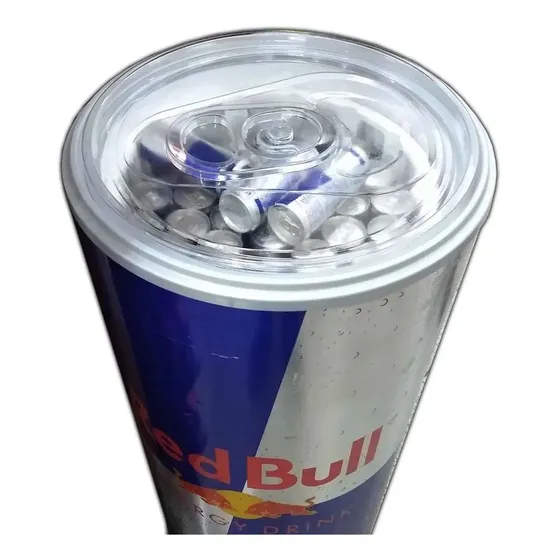 Tampa Acrílico Similar Para Geladeira Red Bull 80 Latas