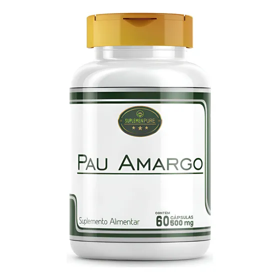 Pau Amargo Pau Tenente Quina 100% Puro Natural 60 Cápsulas