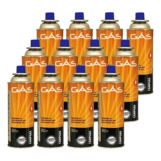 Kit Cartucho De Gás Campgas 12 Unidades - Nautika