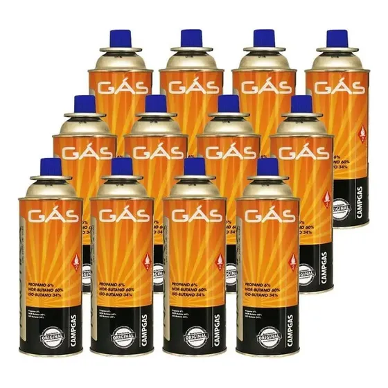 Kit Cartucho De Gás Campgas 12 Unidades - Nautika