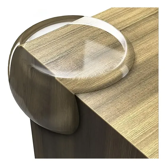 20 Unidades Protetor Quina De Mesa Em Silicone Com Adesivo