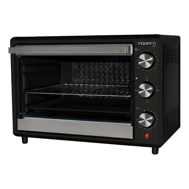Forno Elétrico Fogatti De Bancada 50 Litros 110v I50 Preto