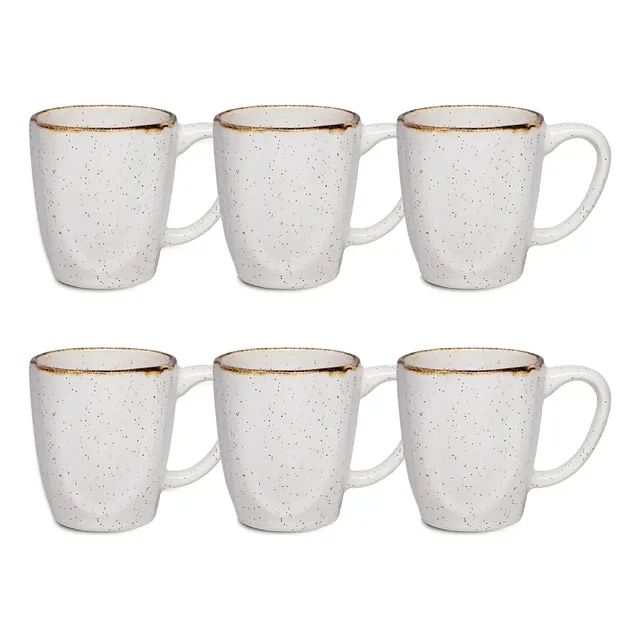 Kit 6 Canecas De Porcelana 260ml Oxford Ryo Maresia