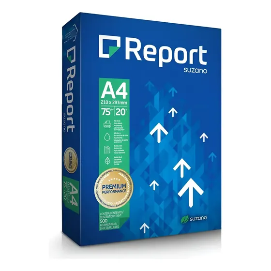 Papel Sulfite Premium Branco A4 75g/m² 500 Folhas Report