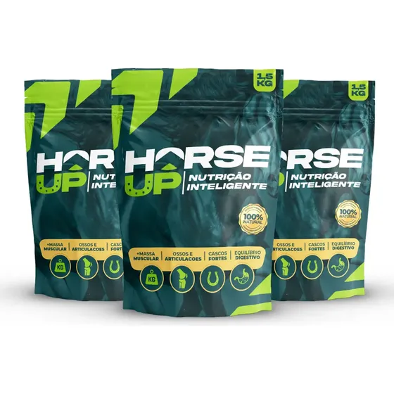 Kit 3 Suplemento Para Cavalo Acelerador De Resultado Equino