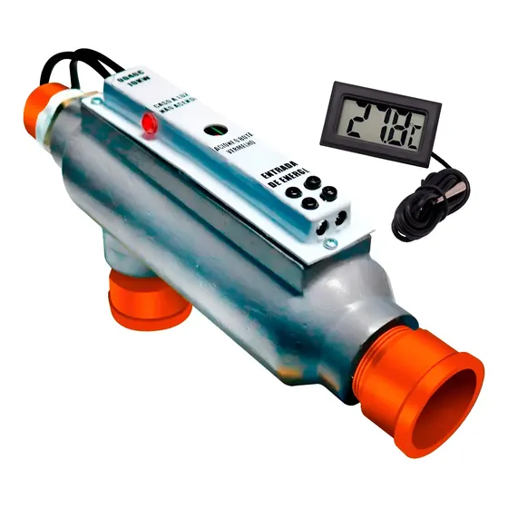 Aquecedor 6.000w De Piscinas Até 10 Mil Litros Inox Completo