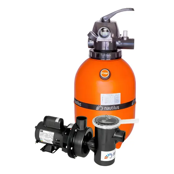 Conjunto Motobomba Nautilus De Piscina Com Filtro F350 Nbf-1