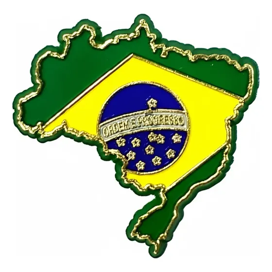 Imã De Geladeira Mapa Do Brasil Emborrachado Lindo Souvenir