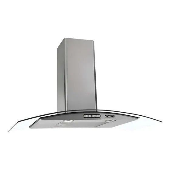 Coifa De Parede Depurador Vidro Curvo Inox 90cm 220v Fogatti