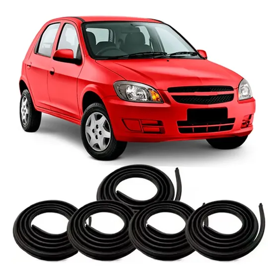 Kit Borrachas 4 Portas E Porta Malas Celta Prisma Corsa .