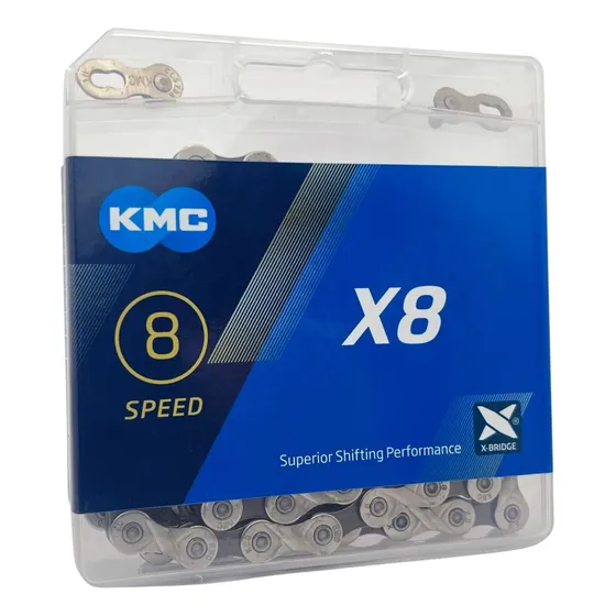 Corrente Kmc X8 Prata / Silver 116l - 6v / 7v / 8v