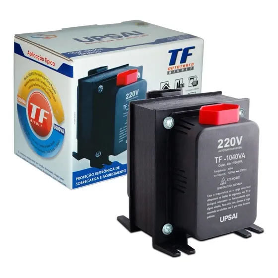 Auto Transformador 1000va 110v 220v Ou 220v 120v Conversor Inversor Trocador Elétrico Energia