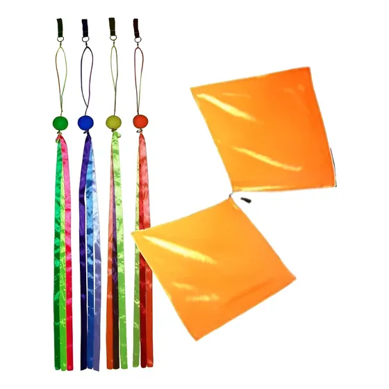 Kit Swing Poi (par) + Swing Flag (par) Malabares E Circo