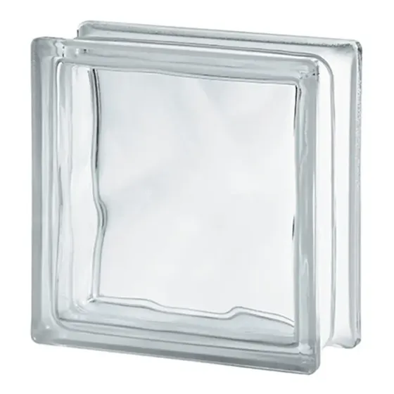 Bloco De Vidro Transparente 19 X 19 Cm - Kit Com 6 Unidades
