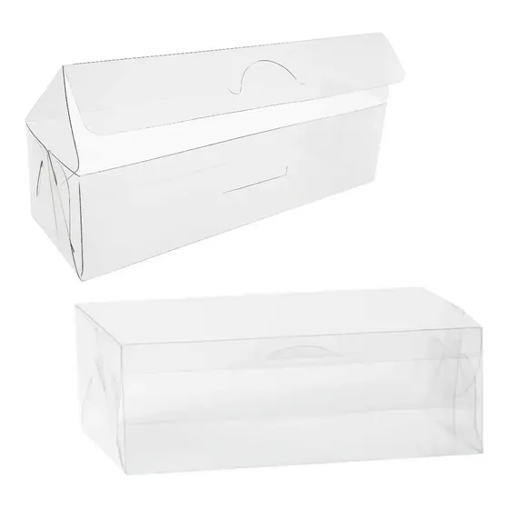 50 Caixas De Acetato Transparente Doces Docinhos 10x5x4 Cm