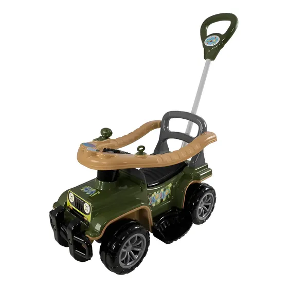 Carrinho Infantil Passeio Empurrador Jip Jip Militar Maral Verde