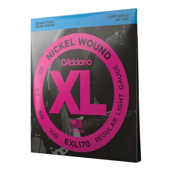 Encordoamento P/ Baixo 045 Xl170 Light Escala Longa Daddario