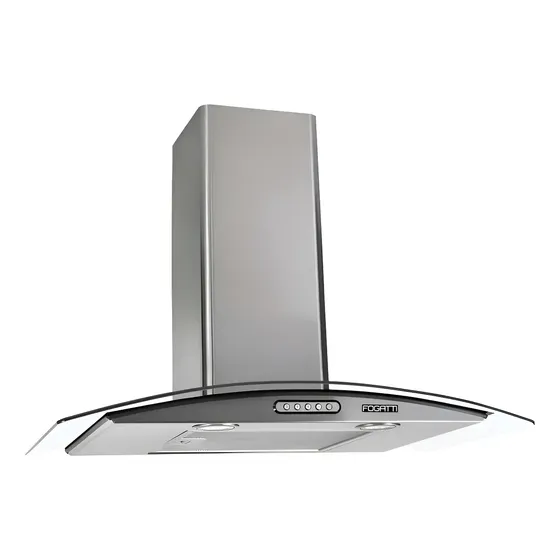 Coifa De Parede Depurador Vidro Curvo Inox 70cm 220v Fogatti