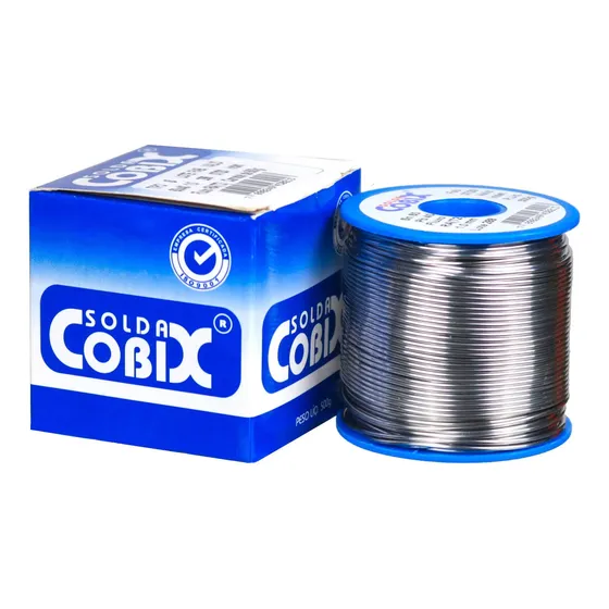 Solda Estanho Cobix Snpb 60x40 1mm Fluxo Ra Carretel 500g