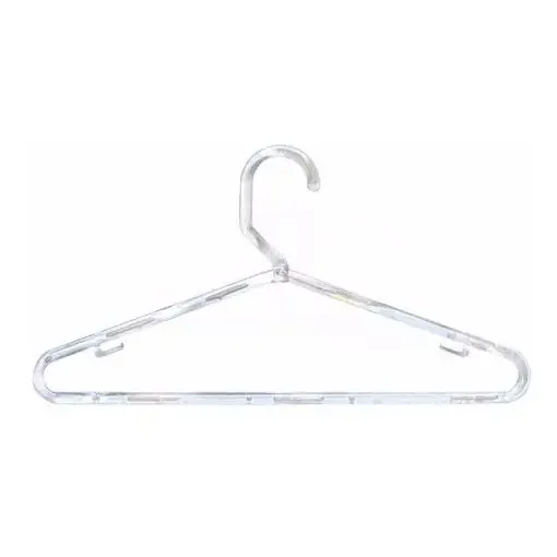Cabide Infantil Acrílico Transparente Kit Com 50 Unidades