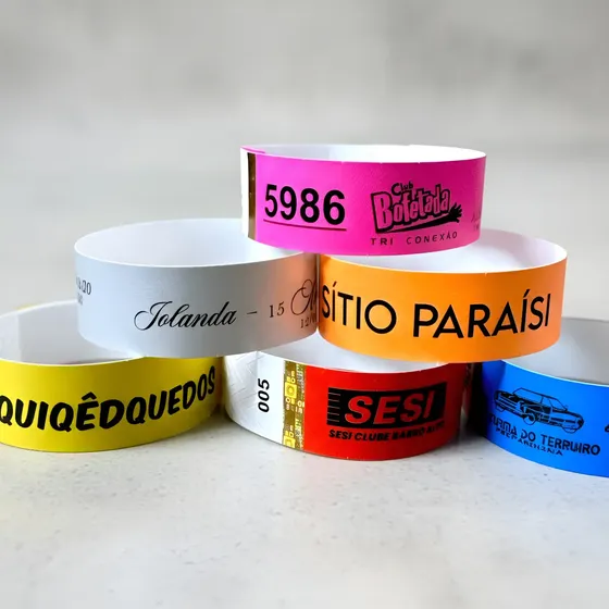 1000 Pulseira De Identificação Personalizada Festa Balada