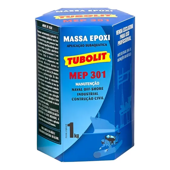 Massa Epoxi Tubolit Mep 301 - 1kg Naval