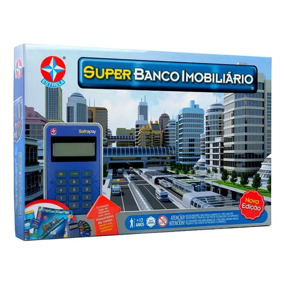 Jogo Super Banco Imobiliário Original Estrela Com Maquininha