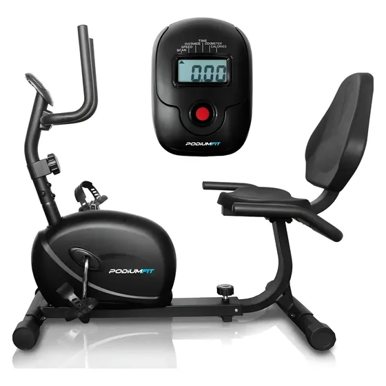 Bicicleta Ergométrica Horizontal Podiumfit H100 - Magnética