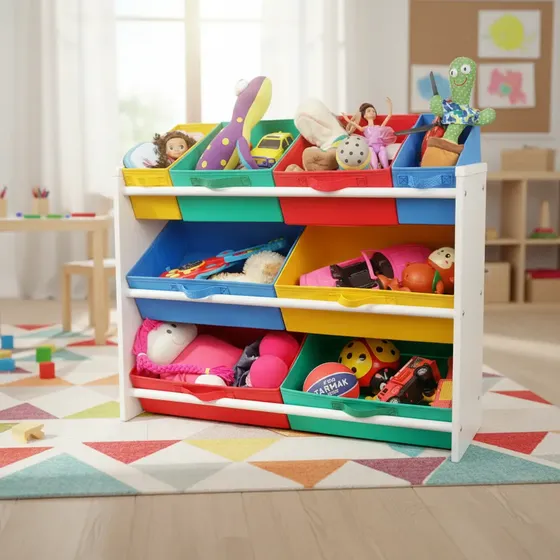 Estante Organizadora De Brinquedos Colorida Organibox