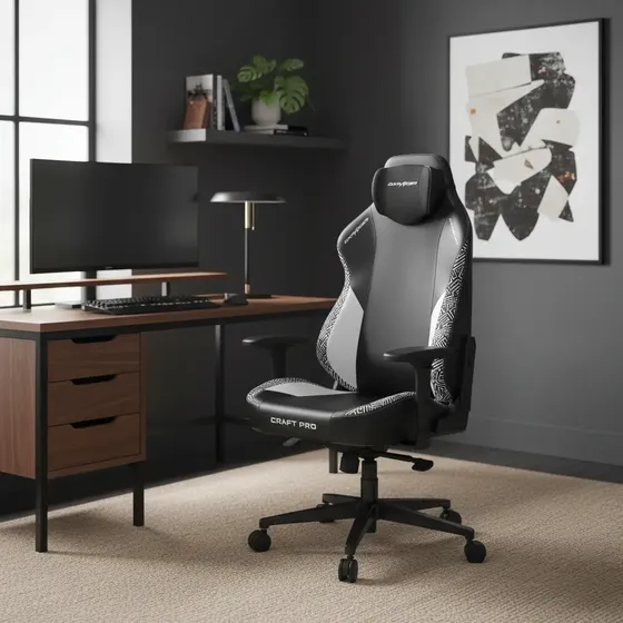 Cadeira Dxracer Craft Stripes 1 Preta-branca Cra-pr031-nw-h1