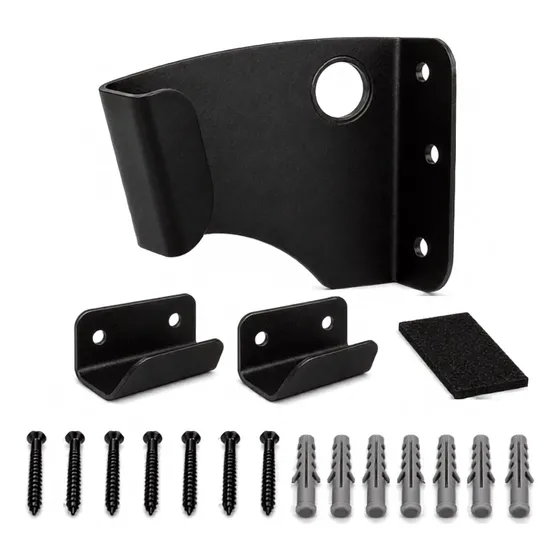 Suporte Para Pendurar Bicicleta De Parede Horizontal Preto
