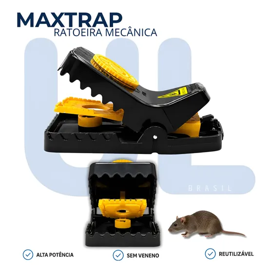 Ratoeira Armadilha Boca Jacaré Captura Pega Ratos Roedores